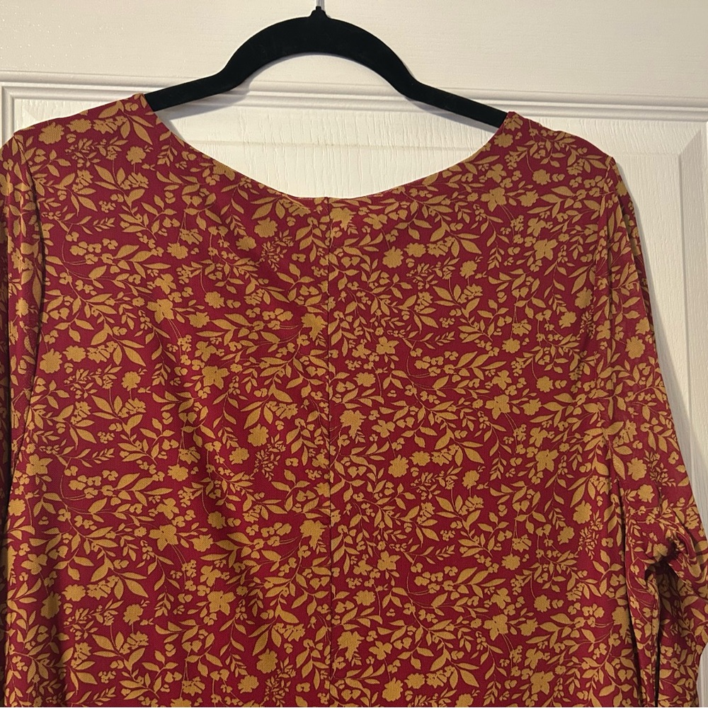 Torrid Red Floral Mesh Mini Dress - Picture 7 of 12